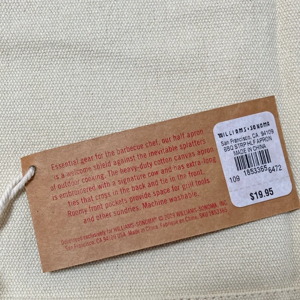 Williams Sonoma BBQ Apron